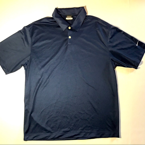 navy blue nike polo shirt